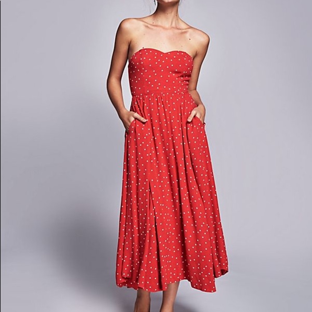FP Bella Donna Polka Dot midi dress